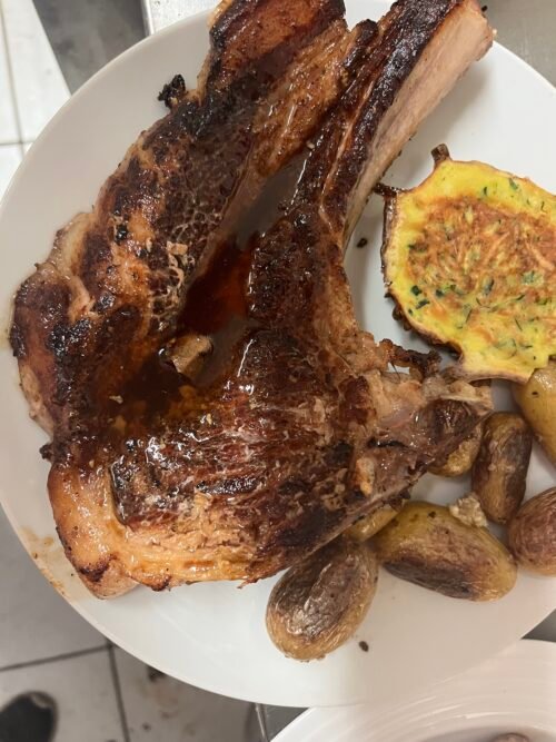 Côte de cochon fermier